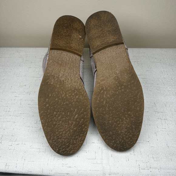 Indigo Rd Boots Womens 8.5 M Alabama Velvet Ankle Booties Lace Up Flats Brown - Picture 6 of 7